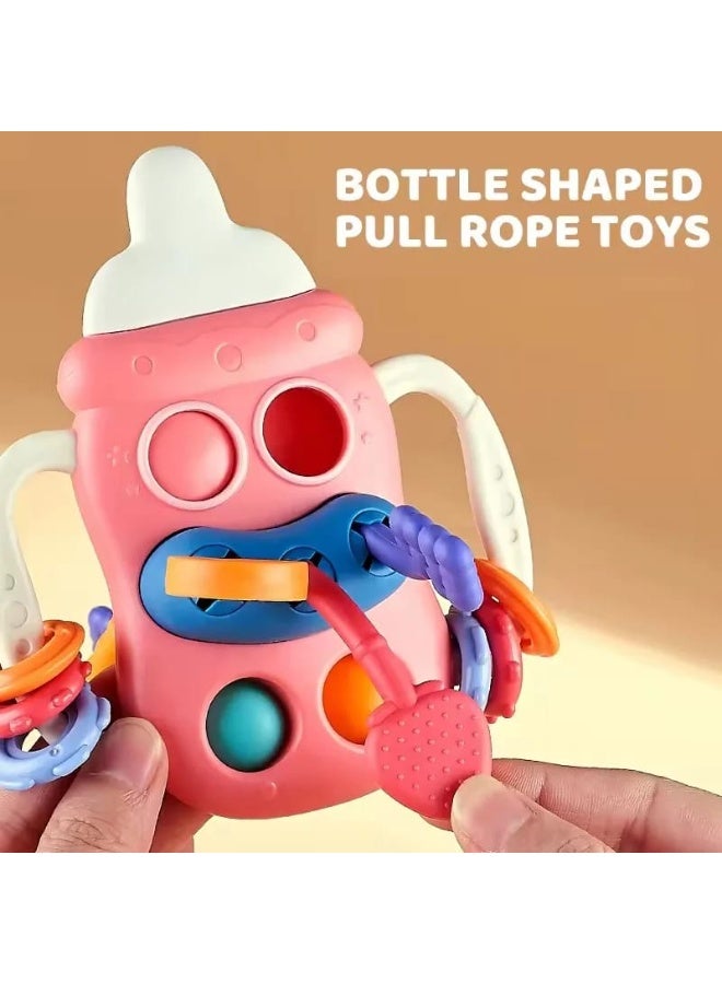 5-in-1 Sensory Toy for Babies - Montessori Baby Toy - Pull String Toy for Toddlers - Silicone Pull String Toy - Pop It Sensory Toy - Montessori Sensory Activity Toy - Baby Sensory Toy - Fine Motor Skills Toy - Educational Toy for Babies - Multi-Activity Baby Toy - Fidget Toy for Kids - Hand-Eye Coordination Toy - Toddler Activity Toy - Sensory Development Toy - Baby Travel Toy - Portable Baby Toy - Interactive Learning Toy - Baby Busy Toy - Silicone Educational Toy - Pull & Push Activity Toy - Baby Development Toy - Finger Training Toy - Tactile Sensory Toy - Toddler Learning Toy - Baby Activity Toy - Pop Bubble Toy - Sliding Ball Toy - Montessori Busy Cube - 5-in-1 Baby Activity Toy - Image 4