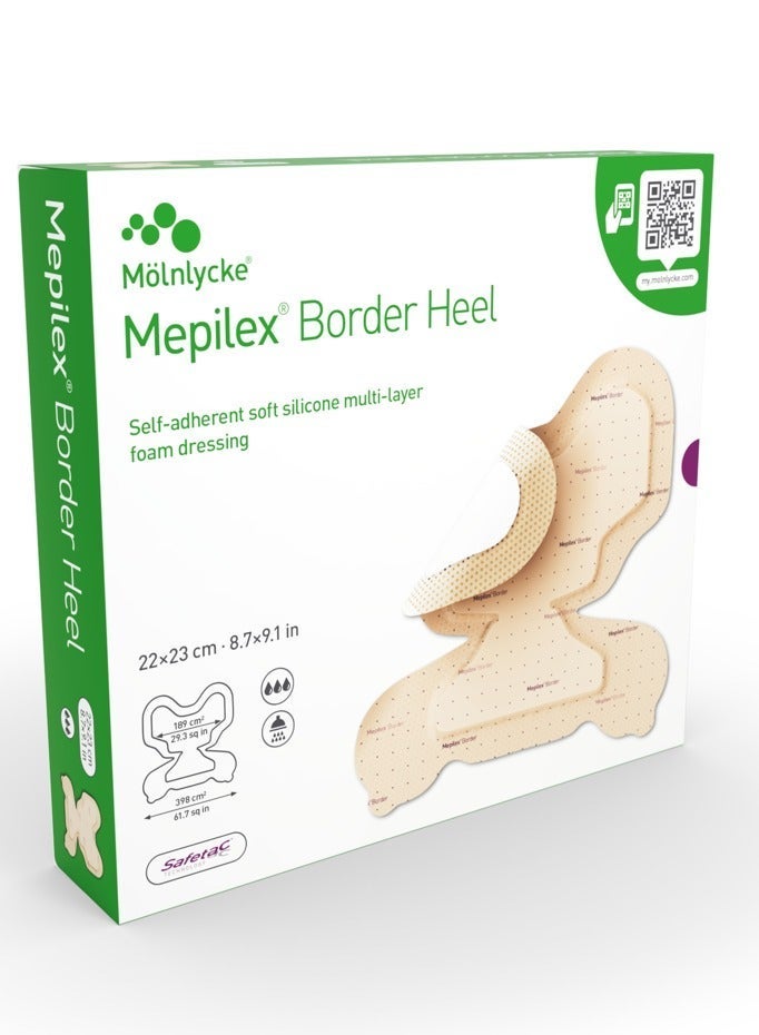 Molnlycke 10 Pack Mepilex Foam Classic Silicone Sponge Blister Plasters, 22 x 23 cm (8.7 x 9.1 in) - Image 1