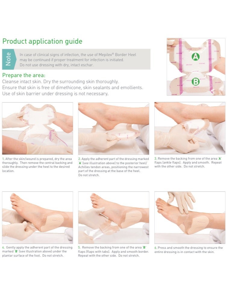 Molnlycke 10 Pack Mepilex Foam Classic Silicone Sponge Blister Plasters, 22 x 23 cm (8.7 x 9.1 in) - Image 3