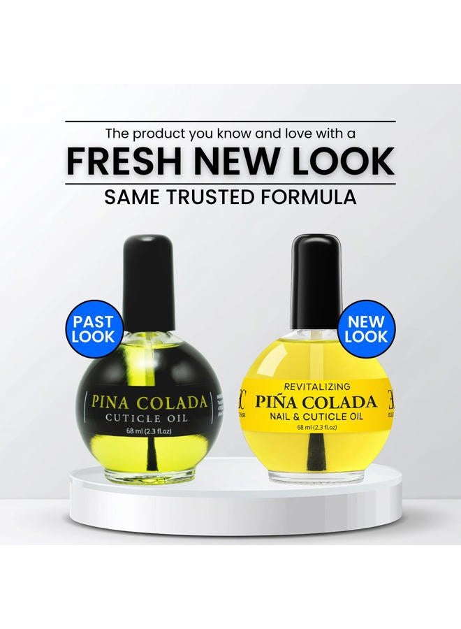 ELLIE CHASE Moisturizing Cuticle & Nail Care Oil 2.3 Fl Oz - Pina Colada Scented – Infused with Jojoba Oil, Aloe, Vitamin E – Nail & Cuticle Hydration, Repair, Moisturizer, Strengthener, Growth - Image 3