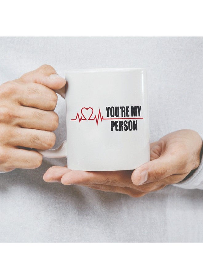 Giftmate Giftmate You Are My Heart Person Printed Ceramic Tea and Coffee Mug 320ml  - Image 3