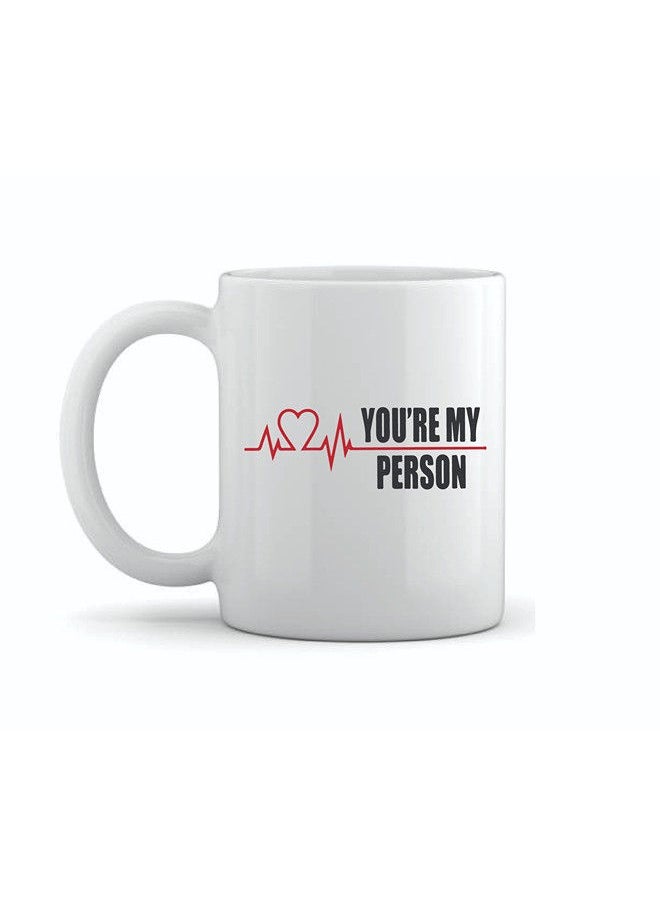 Giftmate Giftmate You Are My Heart Person Printed Ceramic Tea and Coffee Mug 320ml  - Image 2