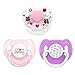 Magnetic Pacifiers 3 Piece Set for Reborn Baby Dolls Feeding Toy AccessoriesGirlPink Heart Rainbow kiss me - Image 2
