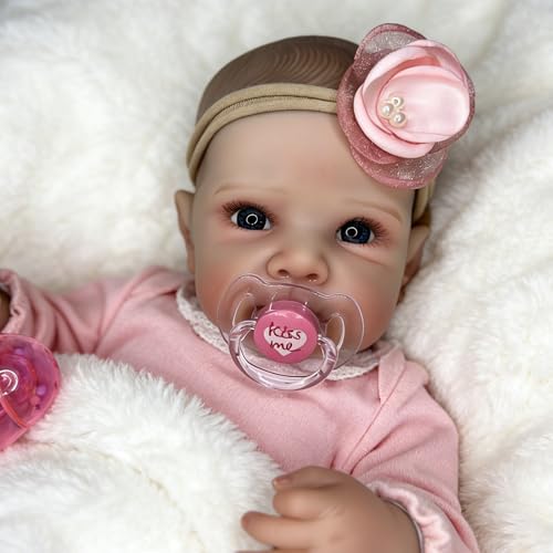 Magnetic Pacifiers 3 Piece Set for Reborn Baby Dolls Feeding Toy AccessoriesGirlPink Heart Rainbow kiss me - Image 5