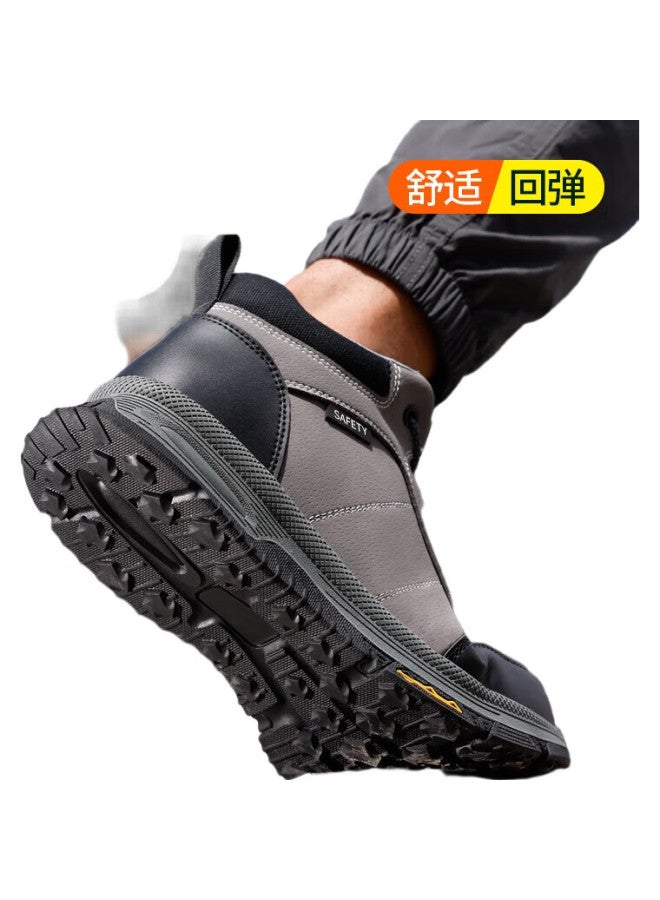 Jingtu أحذية أمان عالية للرجال مع كعب فولاذي، مقاومة للثقب ومقاومة للاحتكاك، أحذية عمل أمان E3108F-J 42 - Image 3