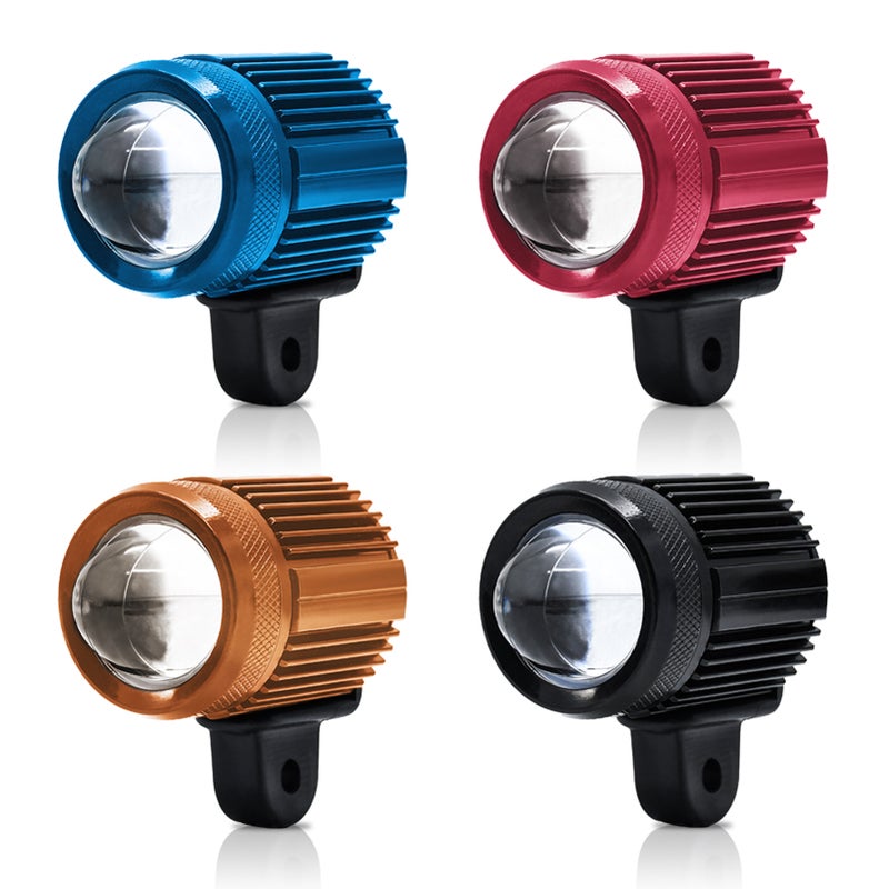 Motorcycle Driving Light: 1 Pc Gold Die-Casting Aluminum Shell - 4 Light Mode IP67 Waterproof Motorcycle Spot Light for Motorcycle, SUV, Outdoor Field & Garden Lighting - Image 3