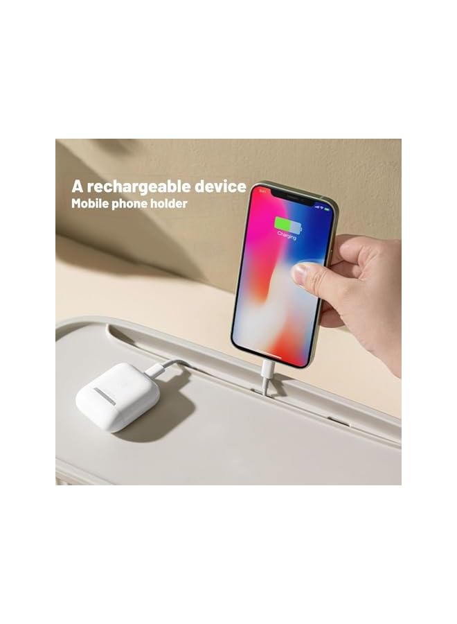 promassCable Management Box, Durable Power Strips Chargers Protectors Wire Box, Insulated Plastic Cable Organizer Box with Lids, Power Strip Holder for Living Room, Bedside, Office Desk - Image 5