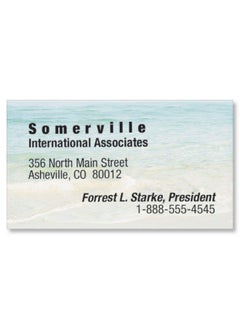 PaperDirect Seashore Scene Business Cards 65 Lb Cover Stock 2 X 3 1/2 Pack Of 500  - Image 3