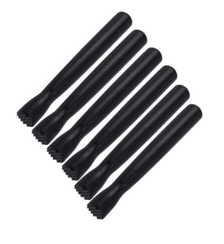 Dynore Bar Muddler with Tenderizer Head for Cocktails and Mocktails- Set of 6 (Black Colour) - Image 1