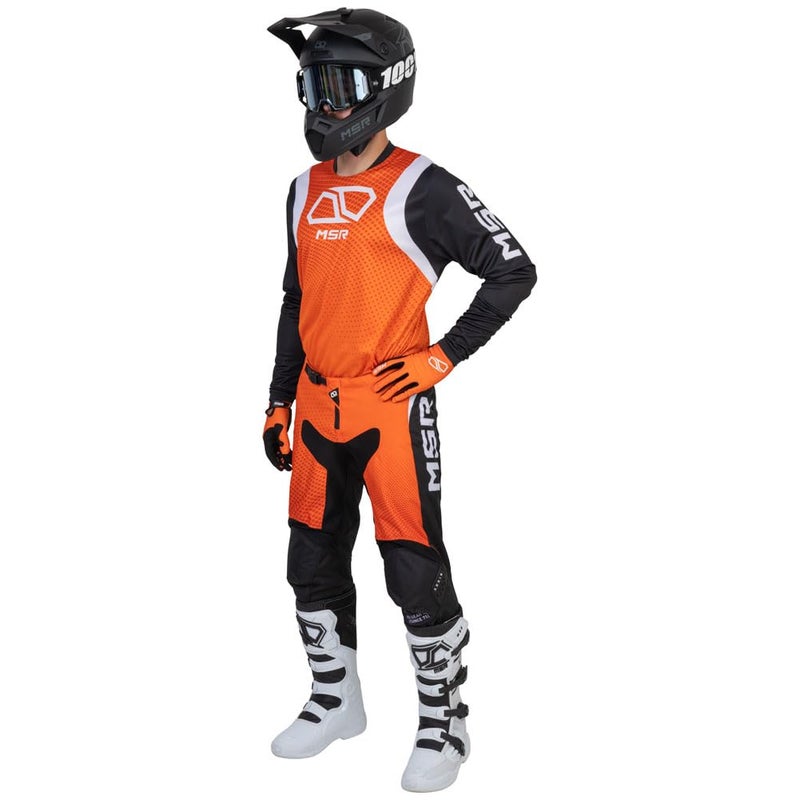 MSR Axxis Range Dirt Bike, Motocross Jersey Small Orange - Image 3