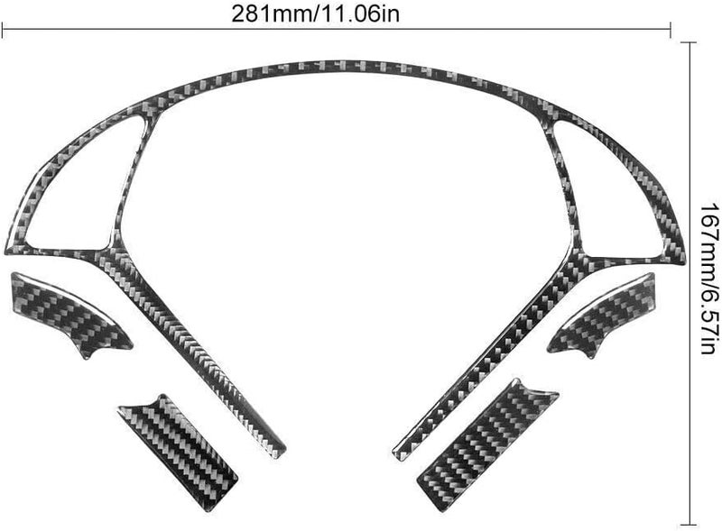 Wivplex Carbon Fiber Steering Wheel Trim for Infiniti G37 - Image 2