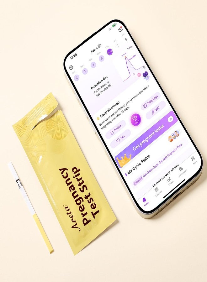 Areta Pregnancy Test Strips: 20 Pack hCG Tests - Highly Accurate Kit for Rapid Results The Day After Your Missed Period - Image 3