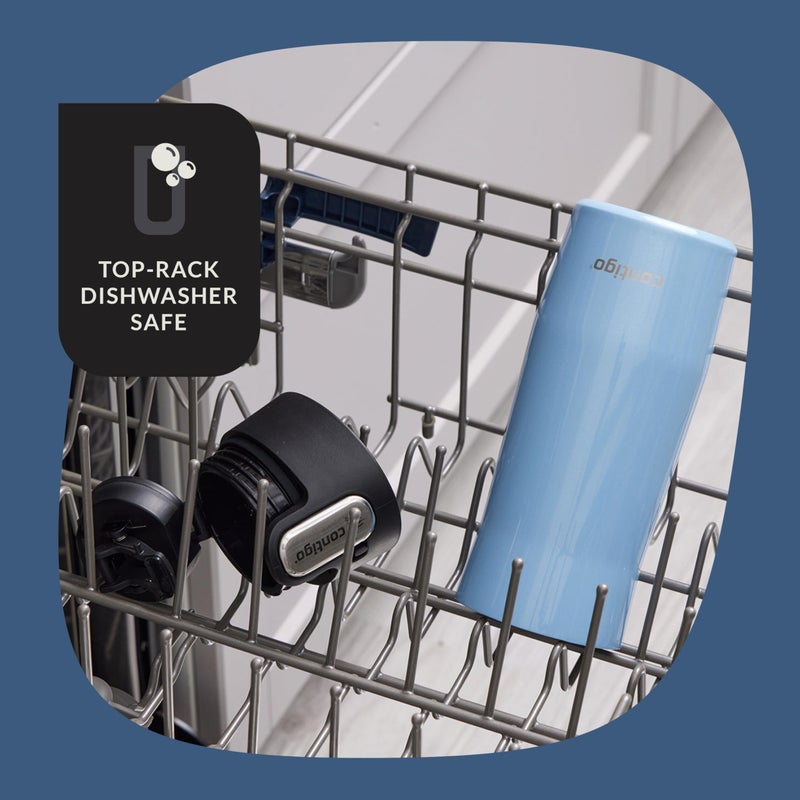 Contigo AUTOSEAL West Loop Vacuum-Insulated Stainless Steel Travel Mug with Easy-Clean Lid  16 oz  2-Pack  Salted Frosted Pearl; Glacier Frosted Pearl - Image 5