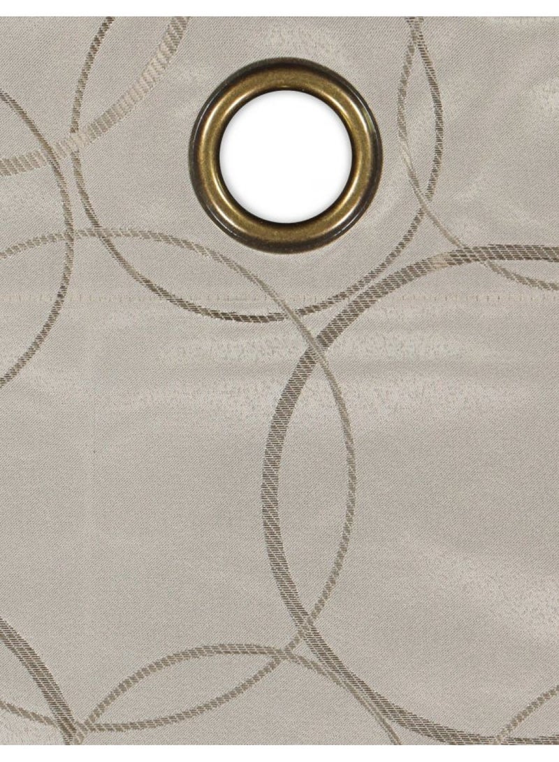 ECLIPSE Meridian Modern Blackout Thermal Grommet Window Curtain for Bedroom or Living Room (1 Panel), 42 in x 84 in, Linen - Image 4