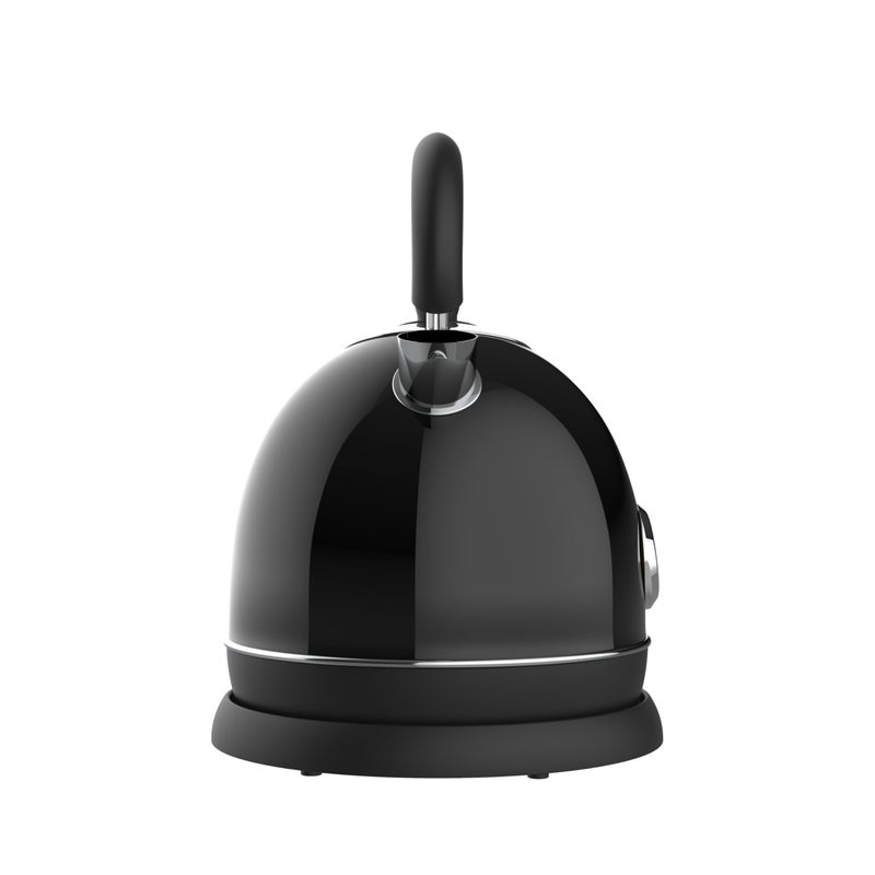CULINARY CHEF Retro Electric Hot Water Kettle with Speed Boil Tech, Bpa-Free, 1.8, Stainless Steel, Black - Image 4