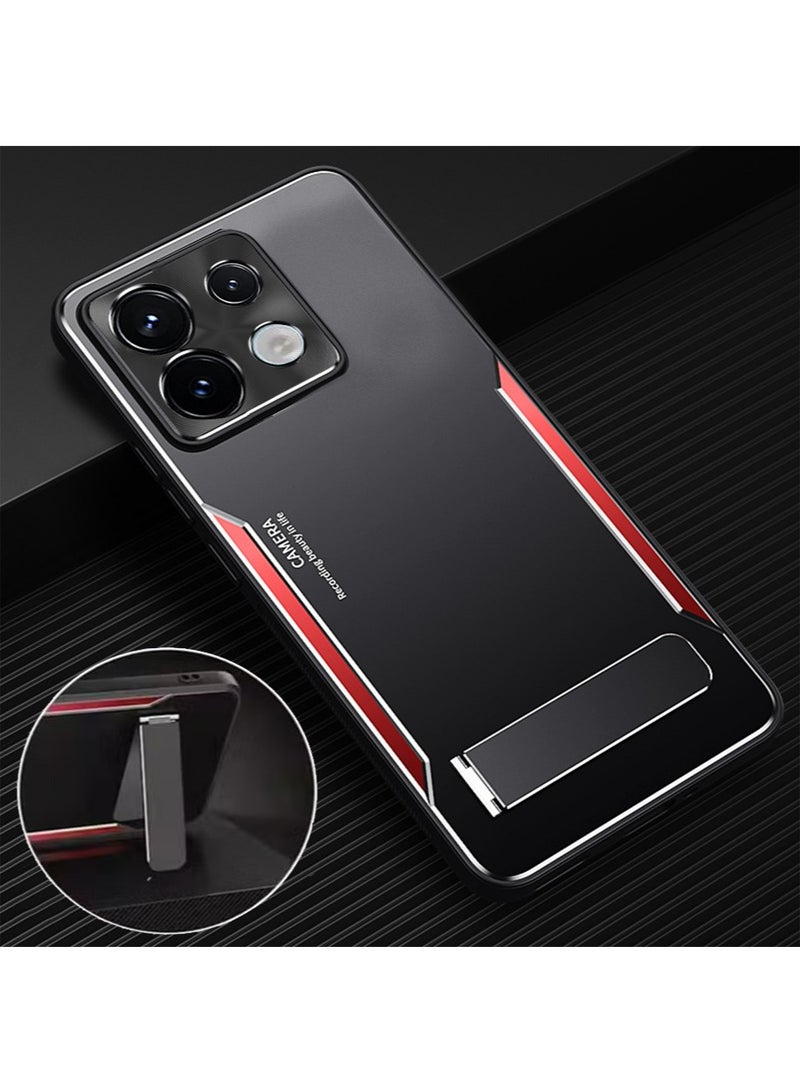 إكس ليفيل Redmi Note13Pro حالة الهاتف المحمول ، الهاتف المحمول حالة الدعم المعدني ، 3 أنواع من وضع الدعم ، الصف العسكرية إسقاط الحماية ، ودعم الشحن اللاسلكي ، سامسونج الغطاء الخلفي ، مع دعم براءات الاختراع ، ال - Image 1