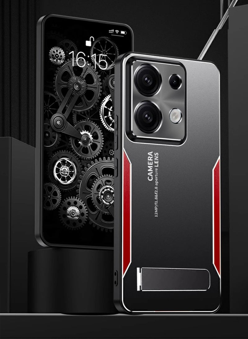 إكس ليفيل Redmi Note13Pro حالة الهاتف المحمول ، الهاتف المحمول حالة الدعم المعدني ، 3 أنواع من وضع الدعم ، الصف العسكرية إسقاط الحماية ، ودعم الشحن اللاسلكي ، سامسونج الغطاء الخلفي ، مع دعم براءات الاختراع ، ال - Image 2