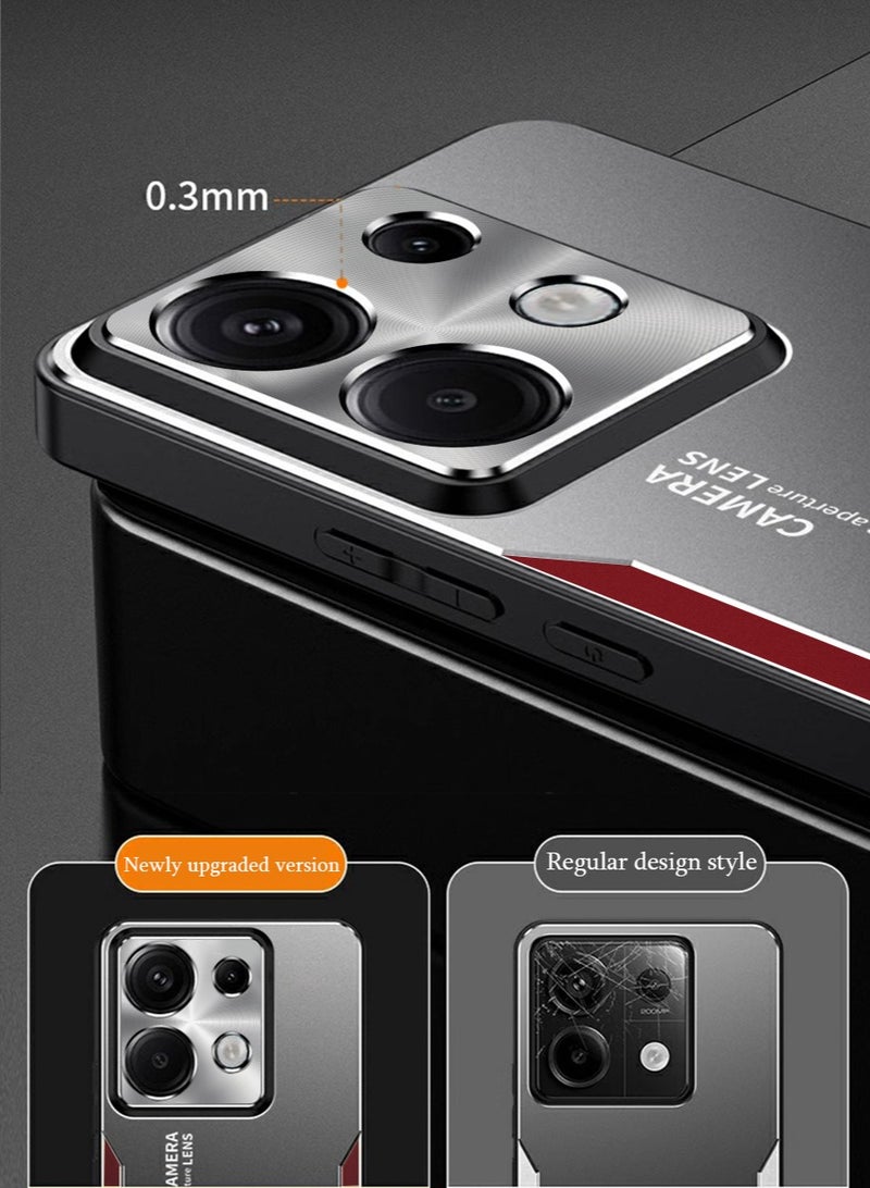 إكس ليفيل Redmi Note13Pro حالة الهاتف المحمول ، الهاتف المحمول حالة الدعم المعدني ، 3 أنواع من وضع الدعم ، الصف العسكرية إسقاط الحماية ، ودعم الشحن اللاسلكي ، سامسونج الغطاء الخلفي ، مع دعم براءات الاختراع ، ال - Image 5