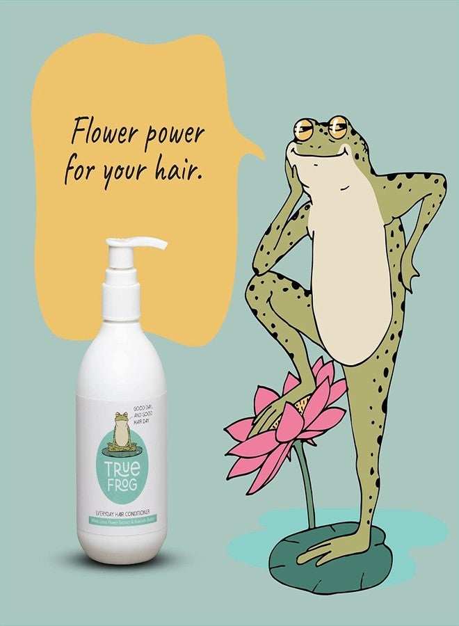 True Frog Everyday Hair Conditioner To Smoothen Hair And Fight Frizz With White Lotus Flower Extract And Avocado Butte For All Hair Types - 250 Millilitre - Image 4