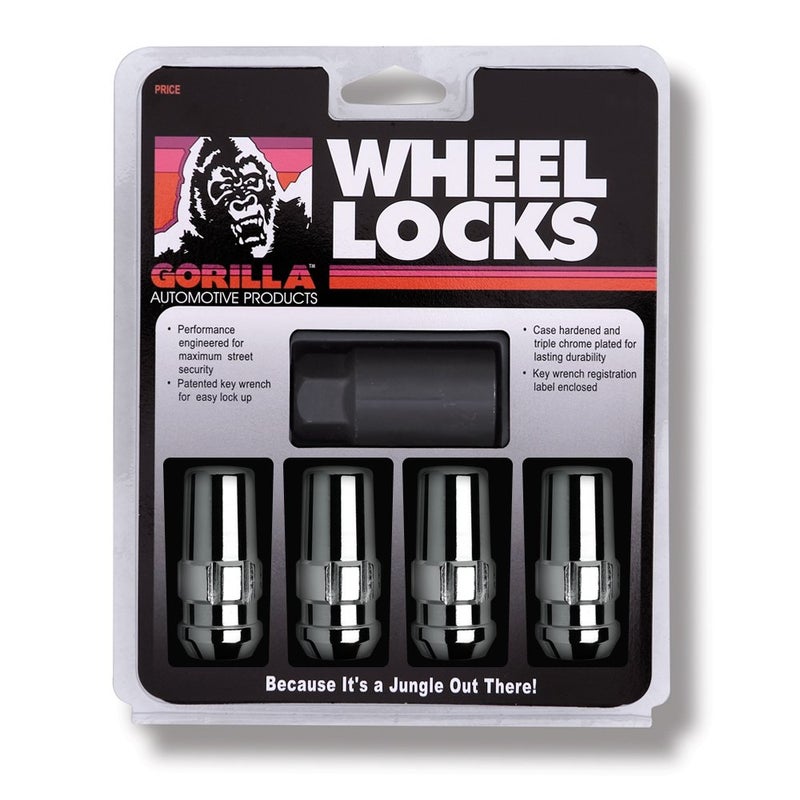Gorilla Automotive 76641N Duplex Acorn Wheel Locks (14mm x 1.50 Thread Size) - Pack of 4,Chrome Classic trendy design picks - Image 1