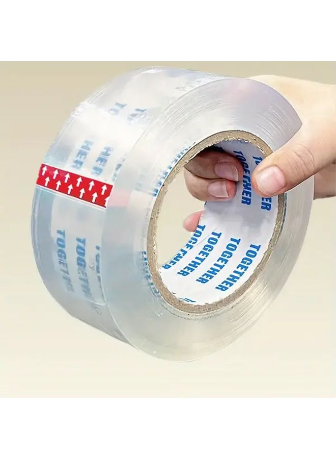 Heavy Duty Clear Packaging Tape 43mm x 9mm Strong Adhesive for Shipping Moving Storage - Image 2