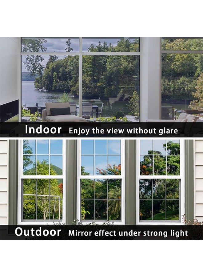 Bukela Window Privacy Film One Way,Reflective Mirror Window Film Daytime Privacy,Reflective Sun Blocking Thermal Insulated Film,Anti UV for Home Office - Image 3