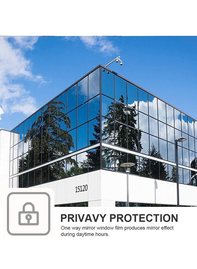 Bukela Window Privacy Film One Way,Reflective Mirror Window Film Daytime Privacy,Reflective Sun Blocking Thermal Insulated Film,Anti UV for Home Office - Image 5