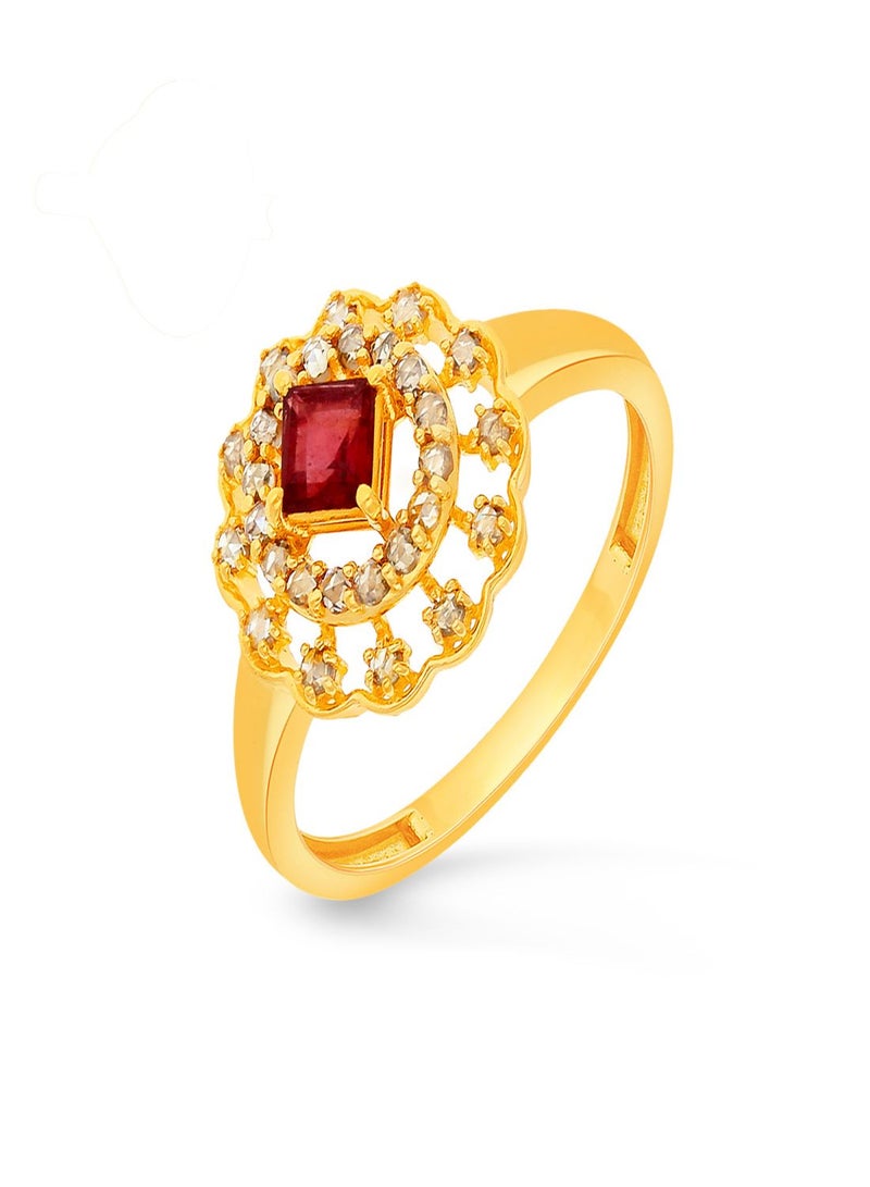 Malabar Gold and Diamonds 22 Carat 916 Purity Uncut Diamond Ring EGNPRE175RN1 for Women  - Image 1