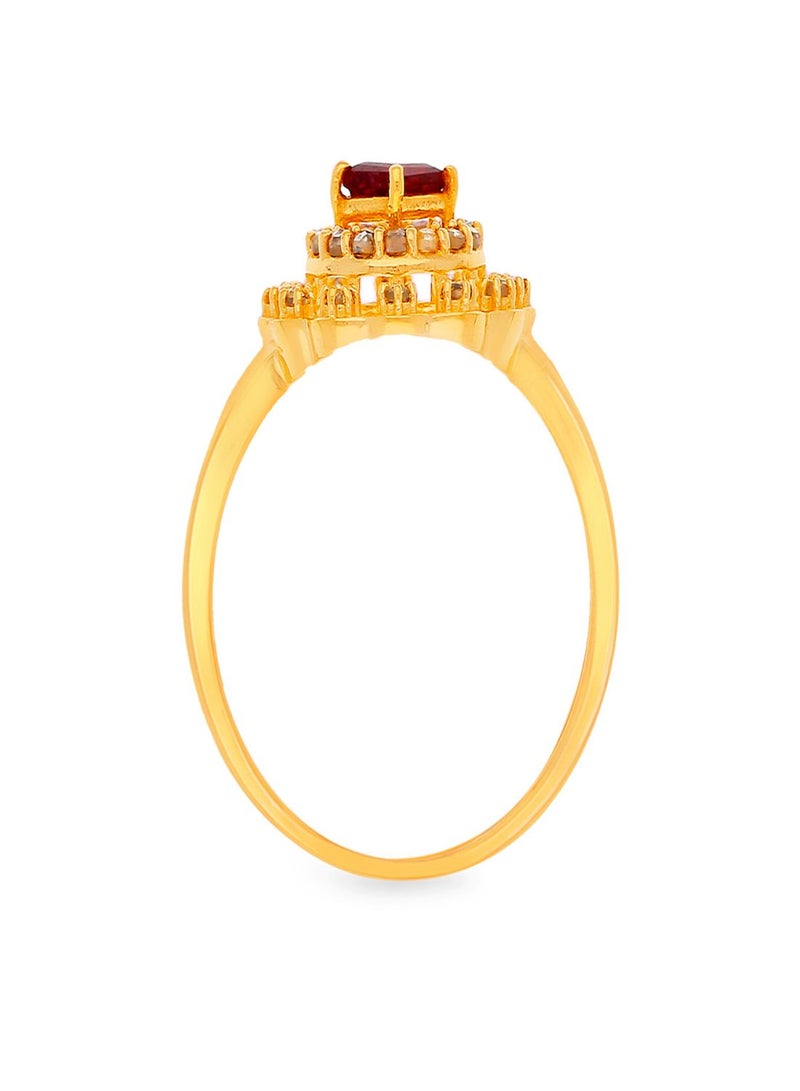 Malabar Gold and Diamonds 22 Carat 916 Purity Uncut Diamond Ring EGNPRE175RN1 for Women  - Image 3