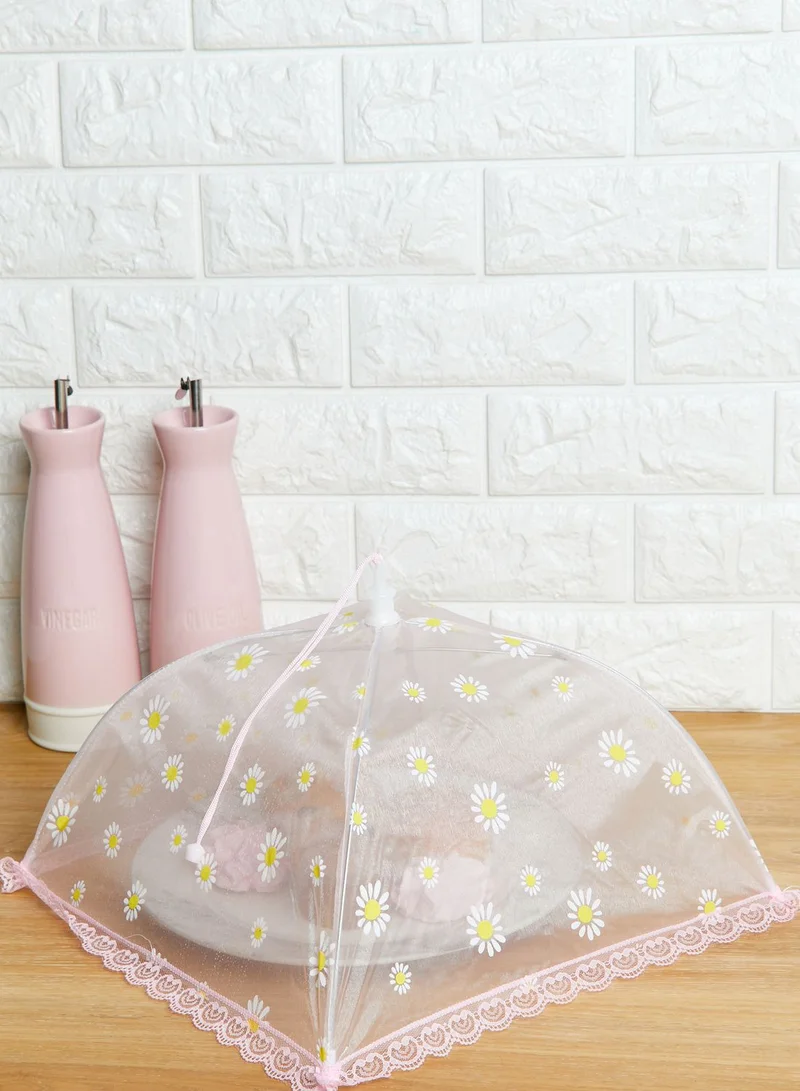 Rice Floral Mesh Foldable Food Cover