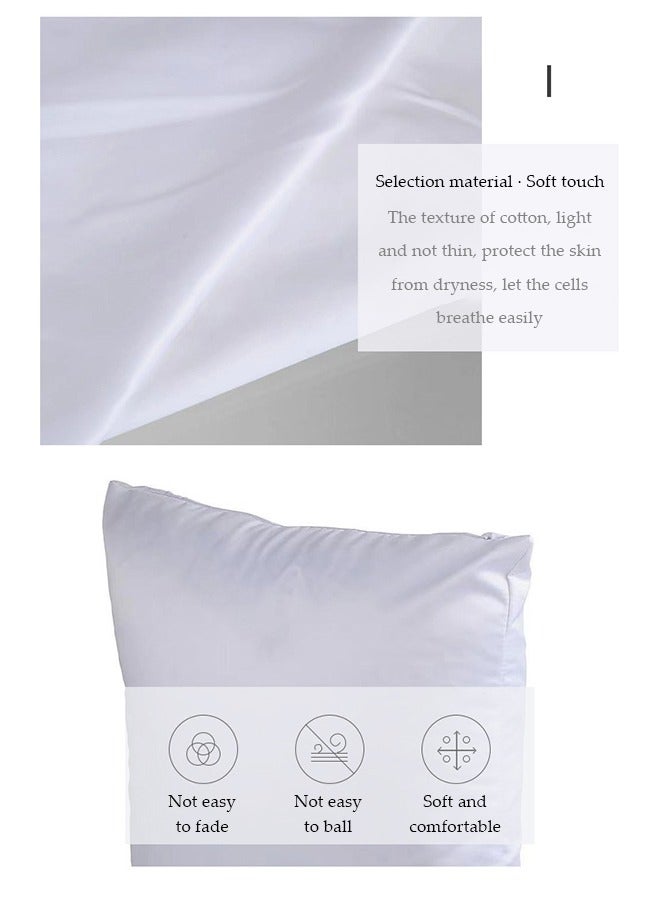 Loquat Pack of 2 Throw Pillow Covers, Soft Cushion Case Neutral Pillowcase for Chair Couch Sofa Bedroom Living Room Home Decor 40×40cm White - Image 5