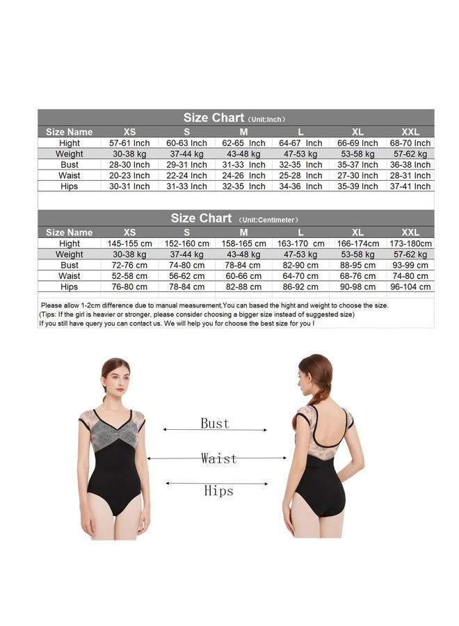 ModLatBal Women's Short Sleeve Leotards for Ballet Dance Costumes - Image 4