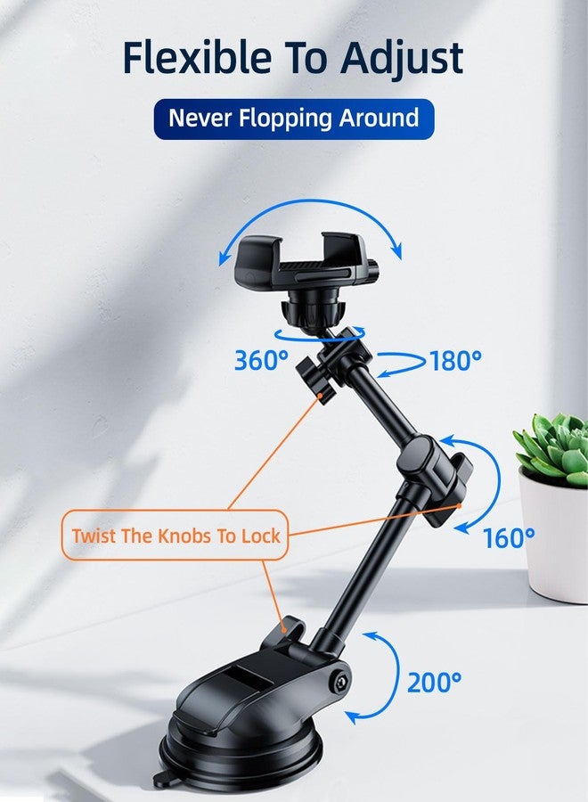 xuenair Car Phone Holder for Windshield Window Video Recording Vlogging Filming, Multi-Angle Adjustable & Rotatable & No Swiveling Car Phone Mount for 4.7"-6.9" iPhone 16 15 14 Samsung S25 Ultra - Image 2