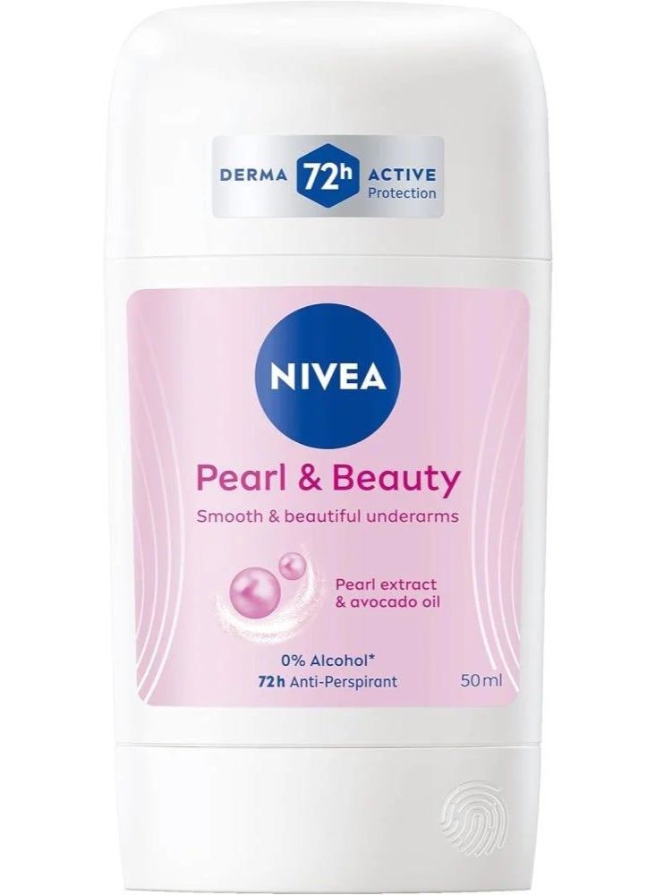 Nivea Pearl & Beauty Women Deodorant Stick 50Ml - Image 1