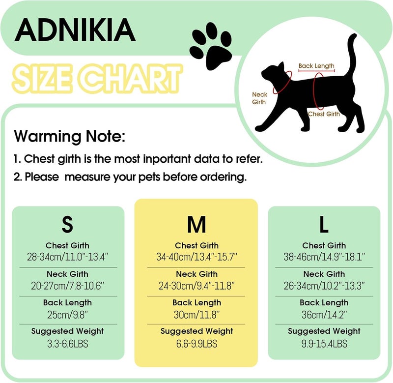 ADNIKIA Cat Recovery Suit with Hind Legs, Breathable Onesie After Surgery Female for Abdominal Wounds or Skin Diseases, Anti-Licking Full Body Pet Surgical Pajamas, E-Collar Alternative Wear - Image 4
