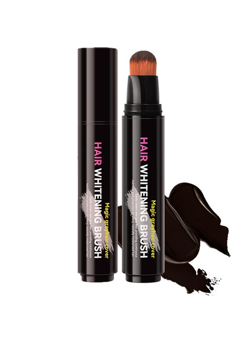 CMGTYYD Root Touch Up Stick, (Brown) Temporary Hair Dye Pen Instant Root Concealer Quick Dry Hair Stick Brown Hairline Color Stick Portable Hair Dye Brush Portable Root Concealer Hair Filler Powder  - Image 1