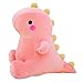 DUANMUL Cute Dinosaur Plush Toys Fat Dinosaur Soft Stuffed Animals Toys Dolls Dino Plushies Doll Cute Birthday Gifts for Kids Girls Boys Pink8in - Image 3