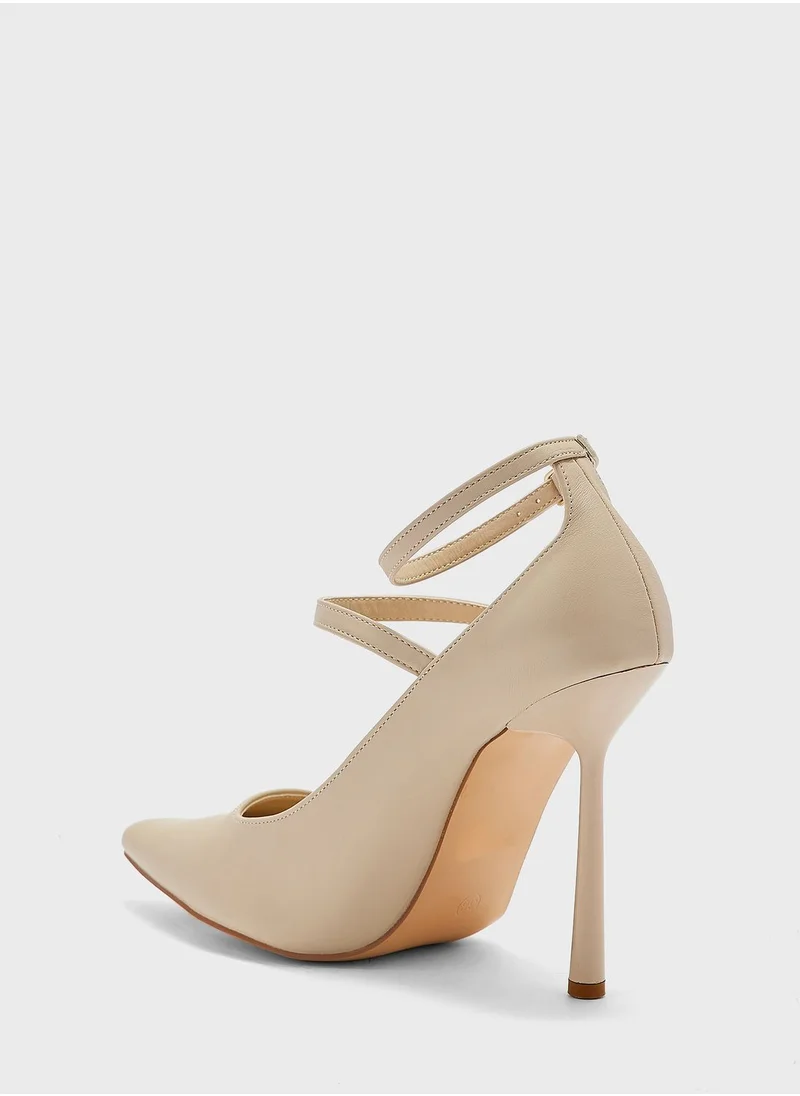 ELLA Double Link Ankle-Strap Pumps