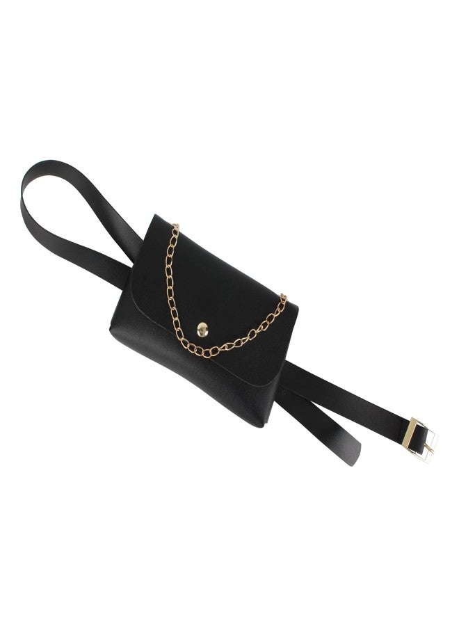 Lobagve Women Mini Chain Fanny Pack Waist Bag with Belt Cellphone Pouch Purse for Travel Workout Running Hiking - Image 3