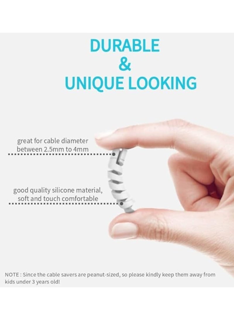 5Pcs Spiral Charging Cable Protector For Phones Cable Saver Cover - Image 2