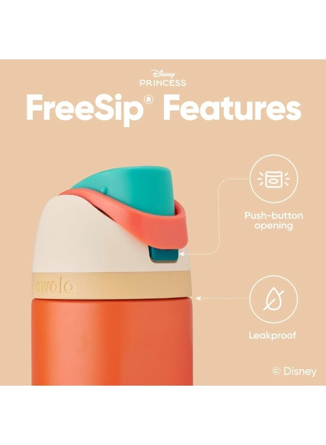 Owala Disney Princess FreeSip Insulated Stainless Steel Water Bottle with Straw and Sticker for Sports and Travel, BPA-Free Sports Water Bottle, 24 oz, Moana - Image 5