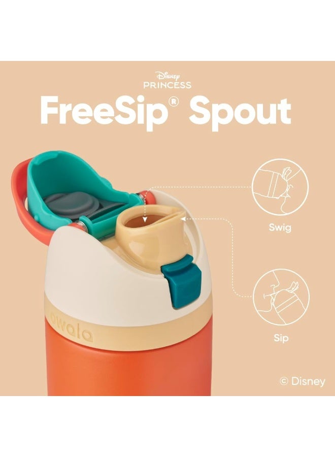 Owala Disney Princess FreeSip Insulated Stainless Steel Water Bottle with Straw and Sticker for Sports and Travel, BPA-Free Sports Water Bottle, 24 oz, Moana - Image 4