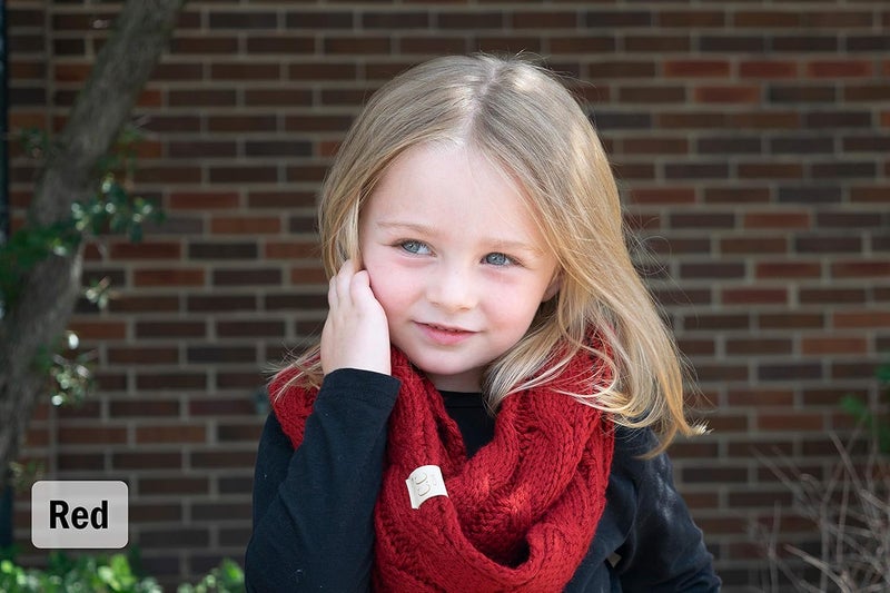 Funky Junque Kids Winter Scarf – Toddler Girl Neck Warmer, Baby Infinity Scarf, Warm Balaclava for Kids, Soft Girls Scarves - Image 4
