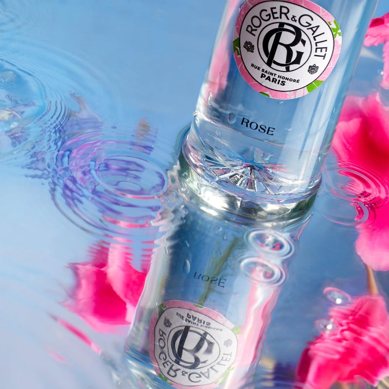 ROGER & GALLET Roger&Gallet Beneficial Perfumed Water 100ml - Women's Perfume with Damascena Rose & Italian Mandarin - Natural Relaxing Fragrance with Essential Oil - Parfum Femme - Natural Ingredients - Rose - Image 2