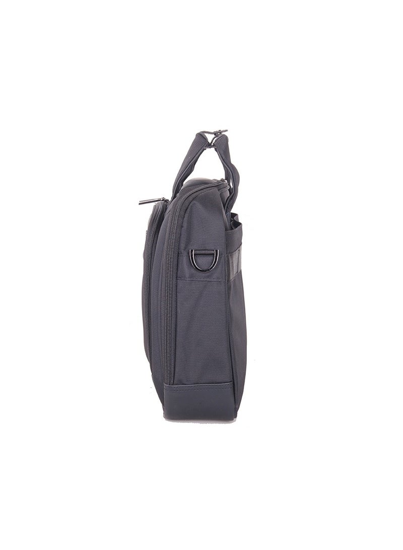 AMERICAN TOURISTER Merit Laptop Briefcase M, 100% Polyester, Black|Removable Laptop Sleeve|15.6" Laptop Compartment|Water Resistant Material|Smart Sleeve - 1 Year International Warranty - Image 4
