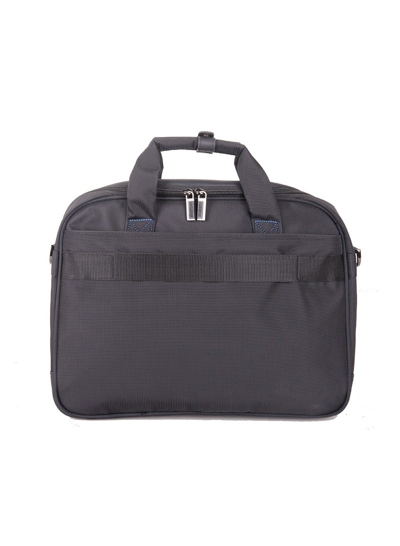 AMERICAN TOURISTER Merit Laptop Briefcase M, 100% Polyester, Black|Removable Laptop Sleeve|15.6" Laptop Compartment|Water Resistant Material|Smart Sleeve - 1 Year International Warranty - Image 2