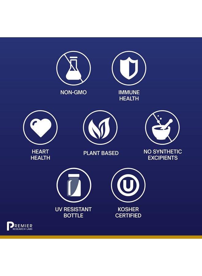 Premier Research Labs - Immunoven Contains Aquamin Cranberry Cilantro Reishi Turkey Tails & Organic Cilantro Supports Immune System & Cardiovascular Health 90 Plantsource Capsules - Image 1