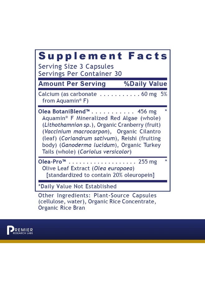 Premier Research Labs - Immunoven Contains Aquamin Cranberry Cilantro Reishi Turkey Tails & Organic Cilantro Supports Immune System & Cardiovascular Health 90 Plantsource Capsules - Image 1