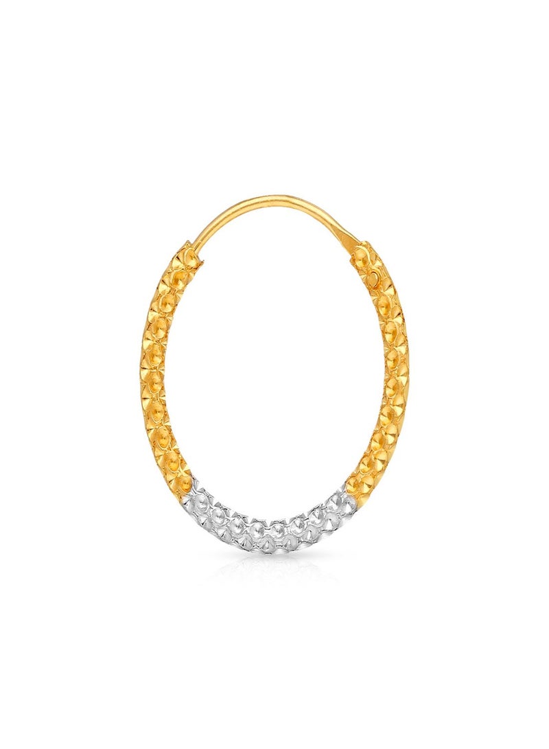 Malabar Gold and Diamonds أقراط هووب وبالي ستايل لا نهائية بعيار 22 قيراط 916 للنساء ERZNS47627 - Image 2