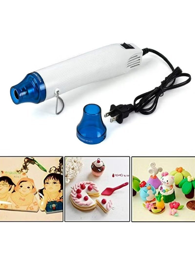 Heat Gun, Hot Air Gun, Fast Heating Portable Hot Gun, Mini DIY Craft Heater Gun for Embossing Powder, Shrink Plastic, Rubber Stamp, Clay & Resin Crafts, Ideal for Mobile Repairing Tools, Electronics Repair, DIY Projects, Glue Gun Alternative, Compact Professional Heat Gun - Image 3